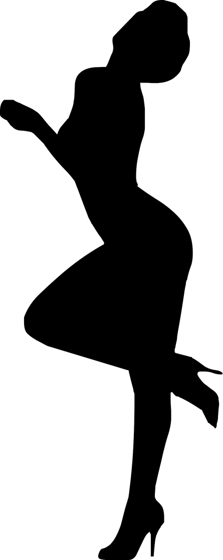 Dancing Woman Silhouette 